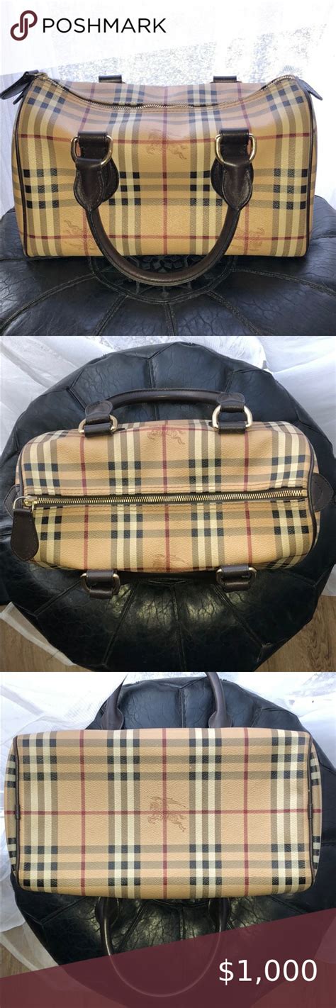 burberry walk in the rain bowler bag 2003|BURBERRY Haymarket Check Medium Orchard Bowling Bag .